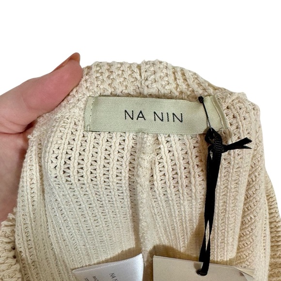 NEW NWT Na Nin Patricia Knitted Cotton Rib Pants in Oat-Still Selling - Picture 11 of 15
